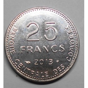 COMOROS 25 Francs 2013 FAO