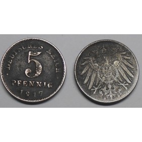 GERMANY EMPIRE 5 Pfennig...