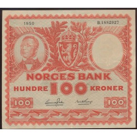 NORWAY 100 Kroner 1950