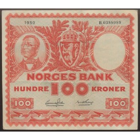 NORWAY 100 Kroner 1950