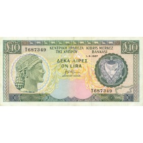 CYPRUS 10 Pounds 1987