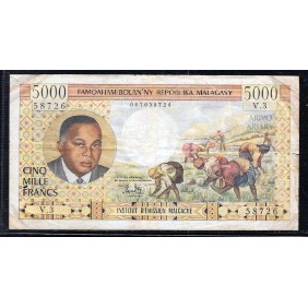 MADAGASCAR 5000 Francs 1966