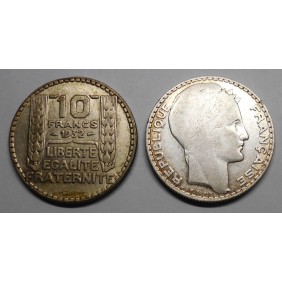 FRANCE 10 Francs 1932 AG Turin