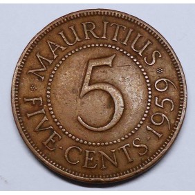 MAURITIUS 5 Cents 1959