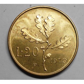 20 Lire 1970 variante P