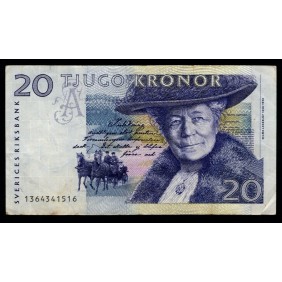 SWEDEN 20 Kronor 1991