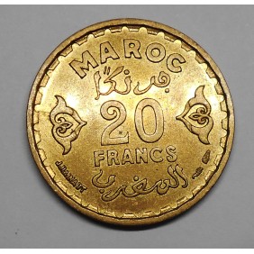 MOROCCO 20 Francs AH 1371...