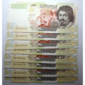 100.000 Lire Caravaggio 2°...