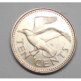 BARBADOS 10 Cents 1974