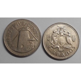 BARBADOS 25 Cents 1981