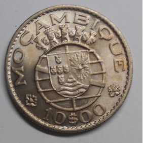 MOZAMBIQUE 10 Escudos 1974