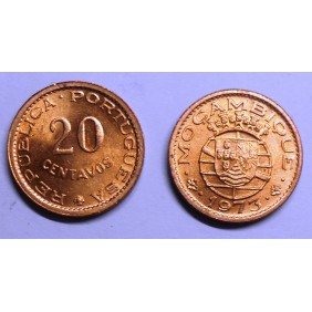 MOZAMBIQUE 20 Centavos 1973