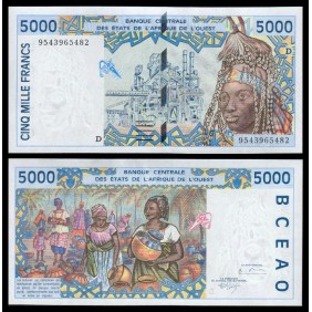 MALI (W.A.S.) 5000 Francs 1995