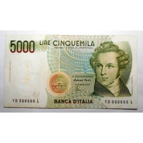 5000 Lire Bellini Lettera D...