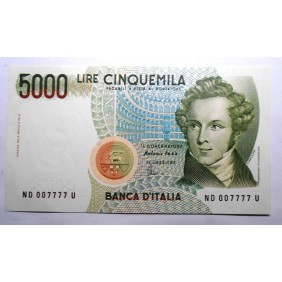 5000 Lire Bellini Lettera D...