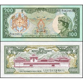 BHUTAN 100 Ngultrum 1986