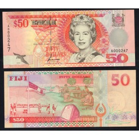 FIJI 50 Dollars 1996 Low...