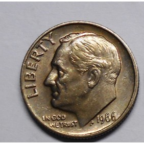 USA Roosevelt Dime 1966