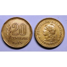 ARGENTINA 20 Centavos 1973