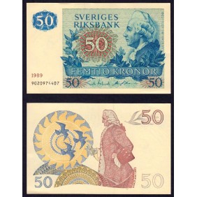 SWEDEN 50 Kronor 1989