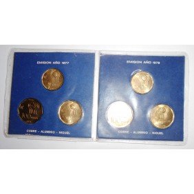 ARGENTINA Set 6 Coins 1977...