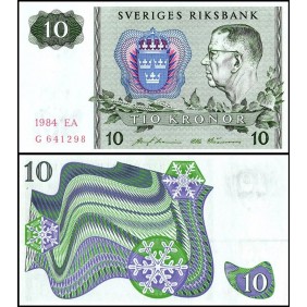 SWEDEN 10 Kronor 1984