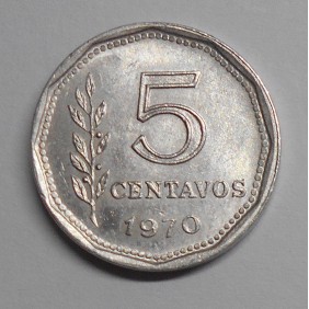 ARGENTINA 5 Centavos 1970