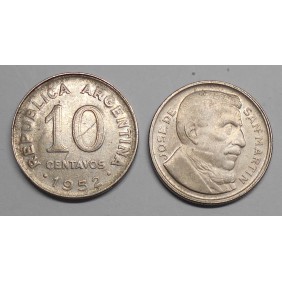 ARGENTINA 10 Centavos 1952