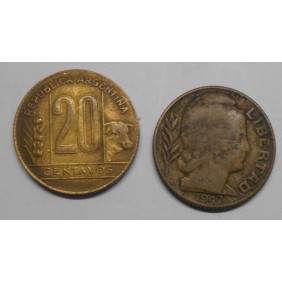ARGENTINA 20 Centavos 1947