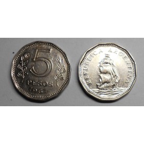 ARGENTINA 5 Pesos 1967