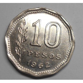 ARGENTINA 10 Pesos 1962