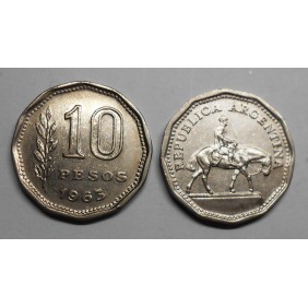 ARGENTINA 10 Pesos 1963