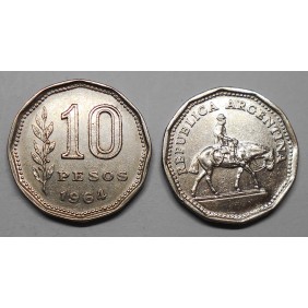 ARGENTINA 10 Pesos 1964