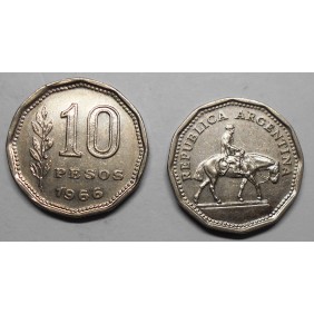 ARGENTINA 10 Pesos 1966