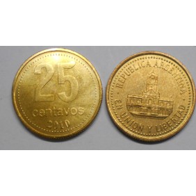 ARGENTINA 25 Centavos 2010