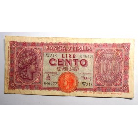 100 Lire 1944 Luogotenenza...