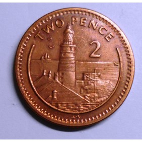 GIBRALTAR 2 Pence 1998 AA