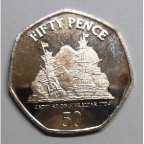 GIBRALTAR 50 Pence 2009...