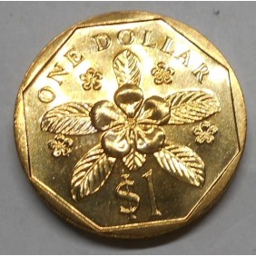 SINGAPORE 1 Dollar 1989