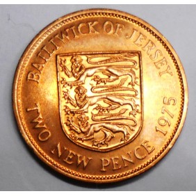 JERSEY 2 New Pence 1975