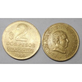 URUGUAY 2 Pesos 1998