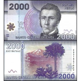 CHILE 2000 Pesos 2015 Polymer