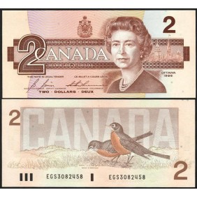 CANADA 2 Dollars 1986