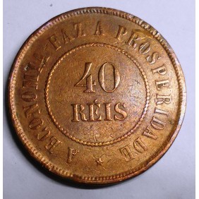 BRAZIL 40 Reis 1900