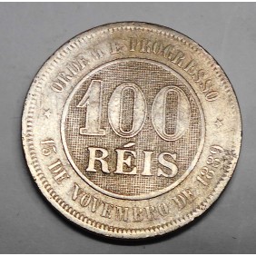 BRAZIL 100 Reis 1898
