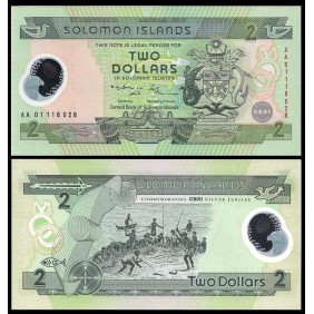SOLOMON ISLANDS 2 Dollars...