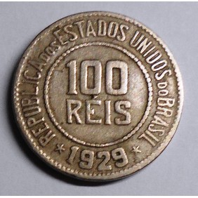 BRAZIL 100 Reis 1929