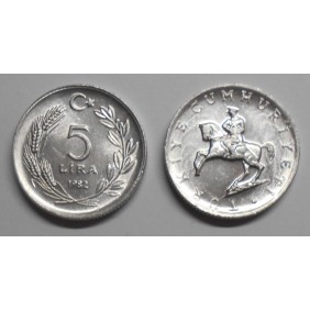 TURKEY 5 Lira 1982