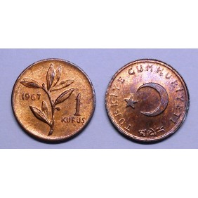 TURKEY 1 Kurus 1967