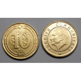TURKEY 10 Kurus 2011